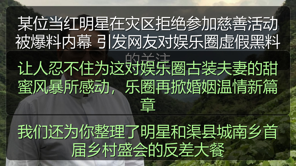 让人忍不住为这对娱乐圈古装夫妻的甜蜜风暴所感动，乐圈再掀婚姻温情新篇章