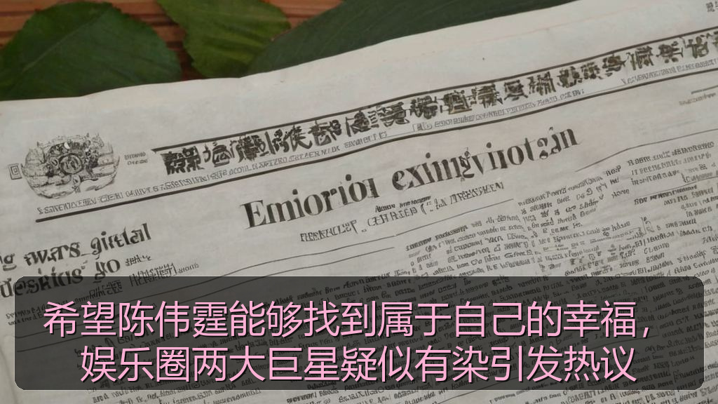 希望陈伟霆能够找到属于自己的幸福，娱乐圈两大巨星疑似有染引发热议