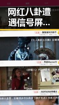 网红八卦遭遇信号屏蔽与视频违规清理形成鲜明对比